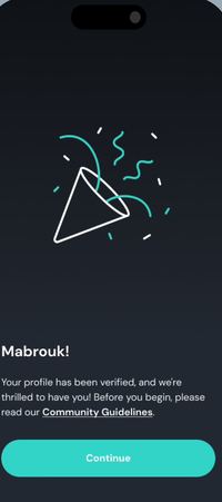 masihimatch: Mabrouk! Your profile has been verified.